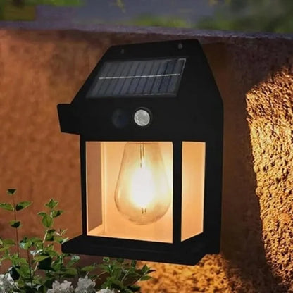 LED Solar Motion Sensor Outdoor Wall Lamp – Waterproof Security Lamp for Home