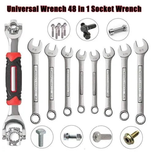Multipurpose Tiger Wrench 48-in-1 Tool Perfect for Repairing Furniture, Car, and Bike Maintenance