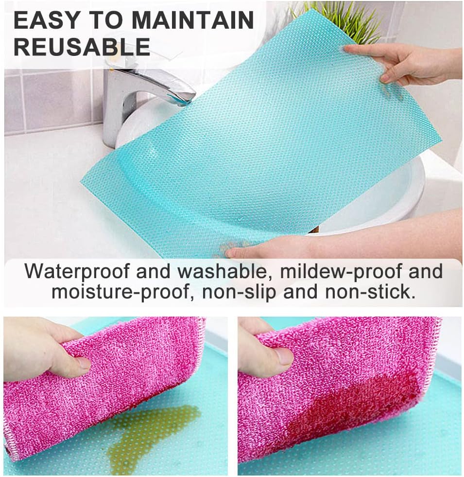 Pack of 4 Oil Proof Multipurpose PVC Fridge Sheets Roll For Refrigerator