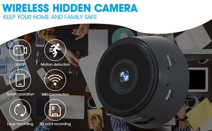 A9 Mini Wireless Spy Camera – HD Night Vision, Motion Detection For Ultimate Security!