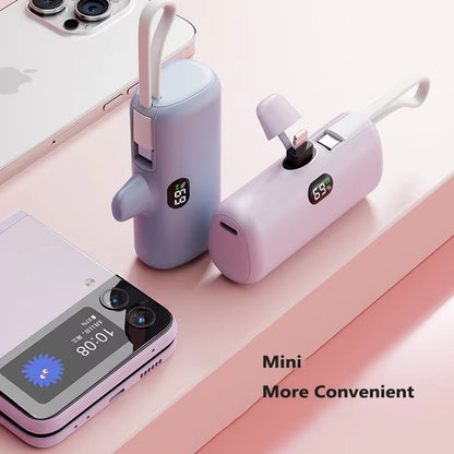 2 in 1 Powerful Mini Ever Ready Power Bank for iPhone and USB-C Port