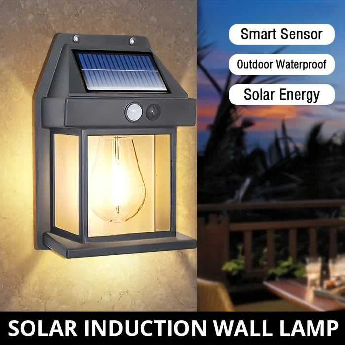 LED Solar Motion Sensor Outdoor Wall Lamp – Waterproof Security Lamp for Home