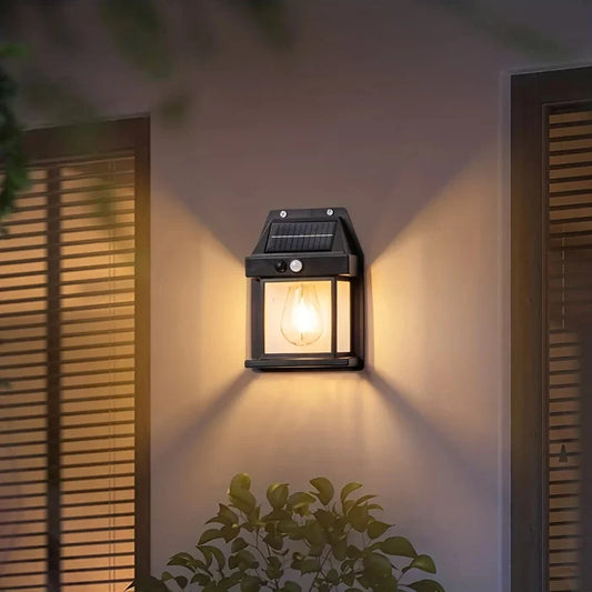 LED Solar Motion Sensor Outdoor Wall Lamp – Waterproof Security Lamp for Home