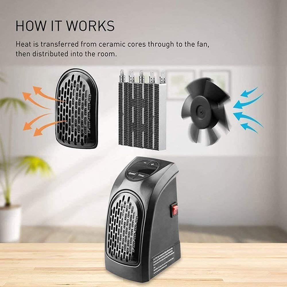 Electric Wall Heater for Home Office Handy Wall Room Heater for Winter