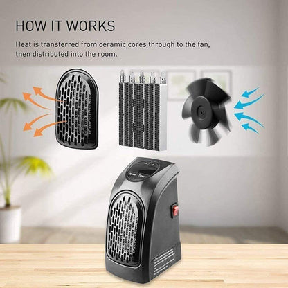 Electric Wall Heater for Home Office Handy Wall Room Heater for Winter