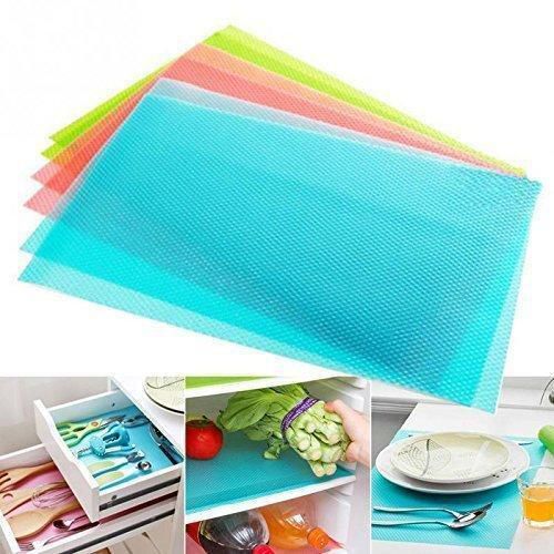 Pack of 4 Oil Proof Multipurpose PVC Fridge Sheets Roll For Refrigerator