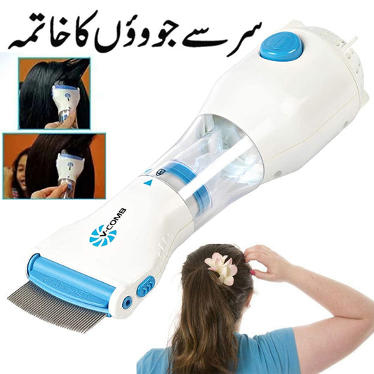 V-COMB ELECTRONIC ANTI-LICE MACHINE WITH 4 FILTERS - BEST LICE TREATMENT