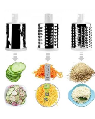 Multifunctional Table Top Drum Grater Vegetable Slicer and Cutter