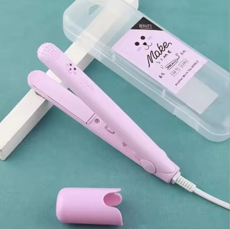 Mini Hair Straightener and Curler Ceramic Flat Iron Small & Lightweight