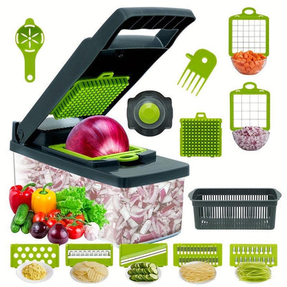 14 in 1 MULTI-FUNCTIONAL KITCHEN VEGETABLE AND FRUIT SLICER AND DICER