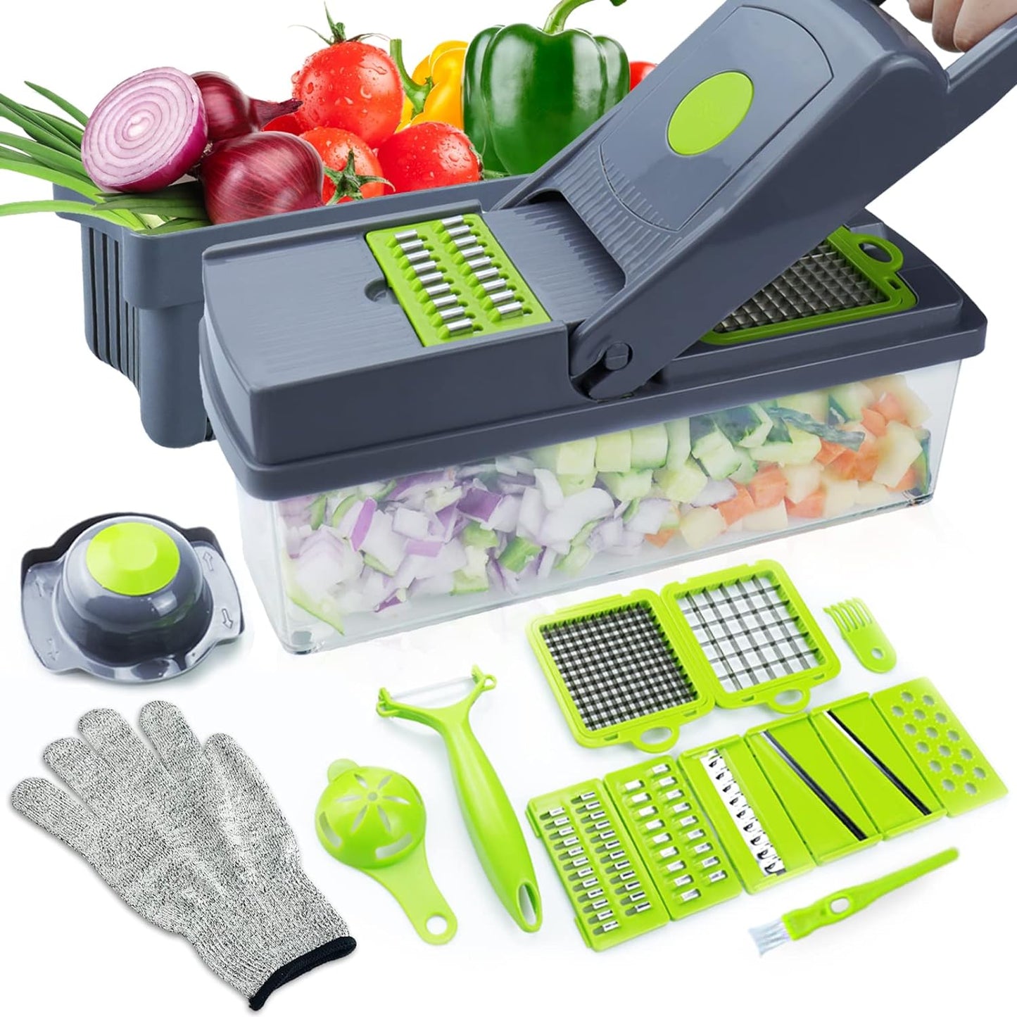 14 in 1 MULTI-FUNCTIONAL KITCHEN VEGETABLE AND FRUIT SLICER AND DICER
