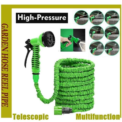 Magic Hose Water Spray Gun 100ft Flexible Pipe Best for Car Bike Wash and Gardening Tool