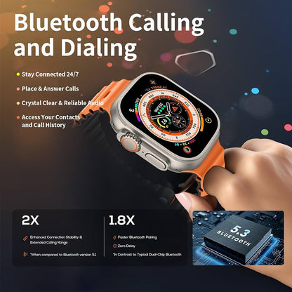 Latest T10 Ultra 2 Big Size Smart Watch 2.20 Infinite Display 49MM